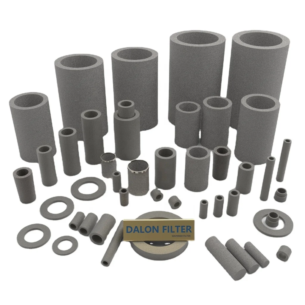 sintered steel air & water tube diffuser cartridge filter tube for industrial chemistry filtration