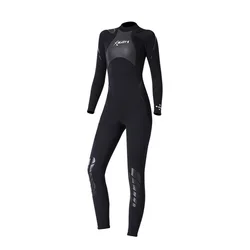 Women Men 3mm Neoprene Wetsuit Thermal Full Body Drive Suit Back Zip Wetsuit for Adults