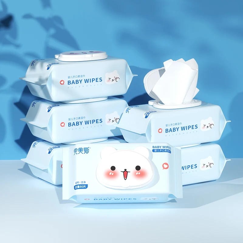 2024 Baby wet wipes rolls Natural Soft Organic Water Wet Baby Wipes for Baby