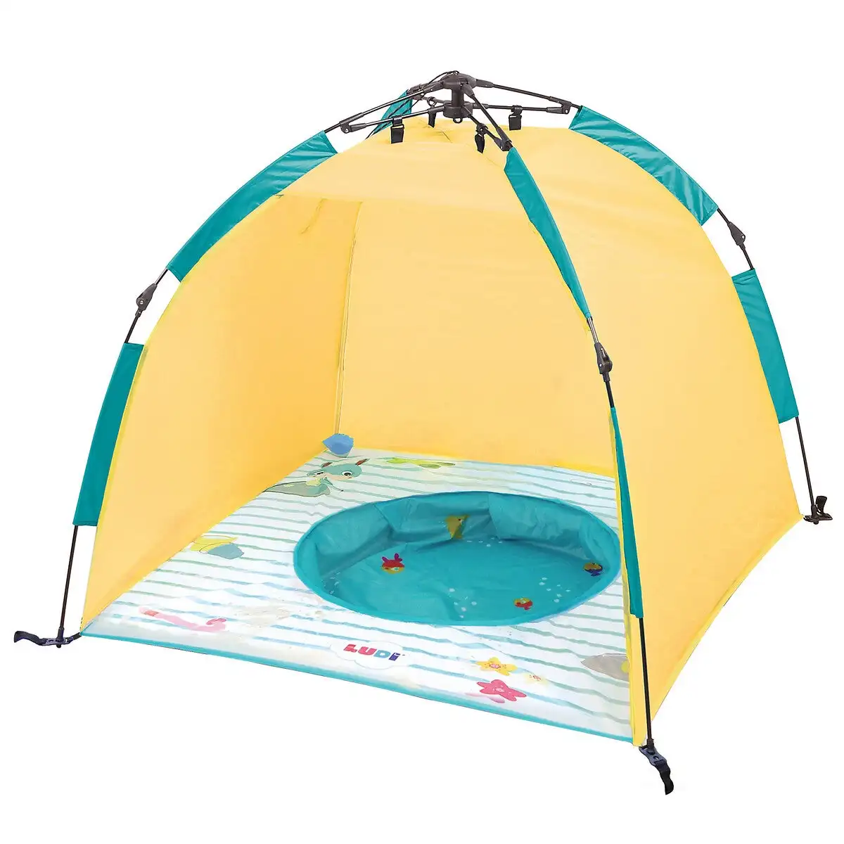 Custom outside foldable water proof uv protection baby popup beach sun tent for kids
