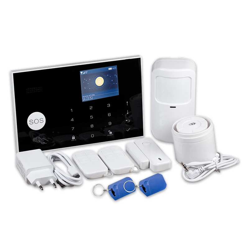 
TUYA remote monitoring 4G wifi GSM wireless smart home security alarm system 