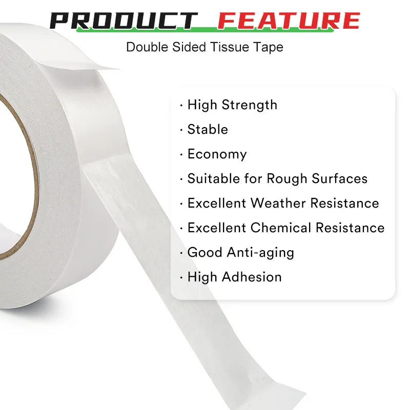 Made In China Yellow Doble Side Tissue Double Sided Adhesive Magnetic Tape