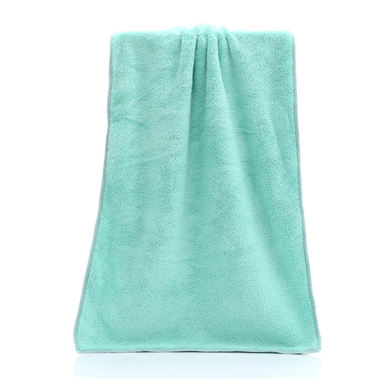 Amazon Hot Sales 100% Microfiber Towel Coral Fleece Towel Coral Velvet Terry Towel