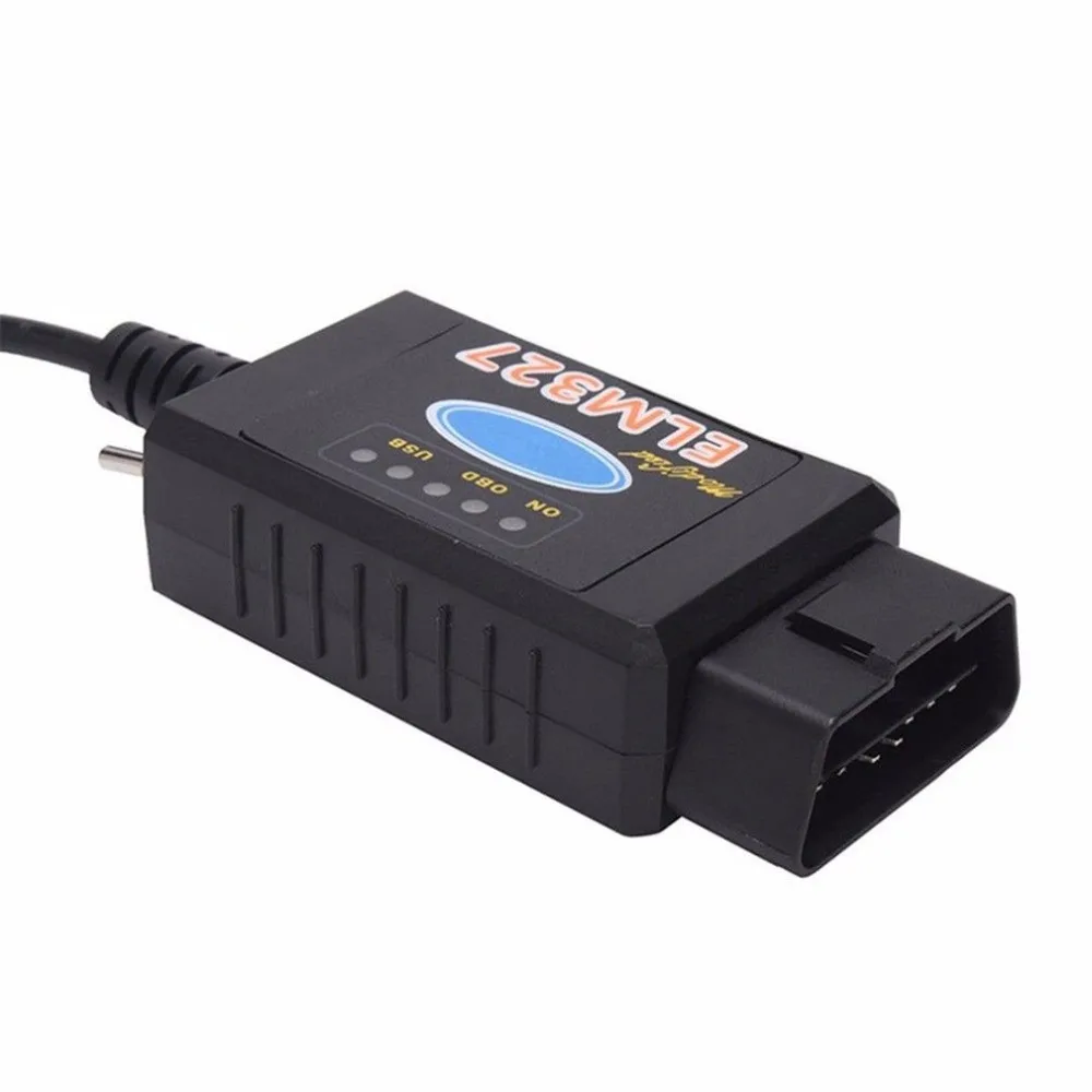 OBD2 Scanner ELM327 USB with Switch HS + FORScan + MS SCAN OBD Interface Diagnostic Tool For Ford