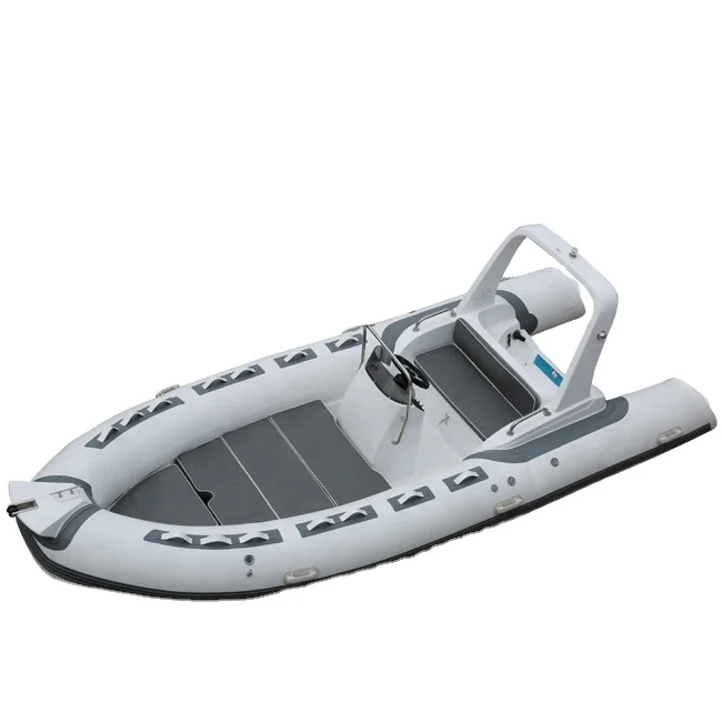17ft 5.2m 1.2mm Pvc or Hypalon Material Rigid Fiberglass RIB Inflatable Boat