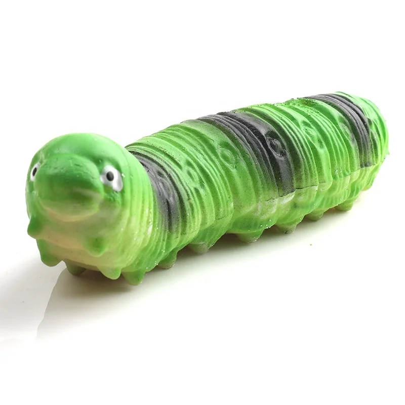 Superstar Stress Reliever TPR Worm Toy, Stretchy Sensory Sand Toy Figures, Halloween Prank Joke Toy for Kids Adult
