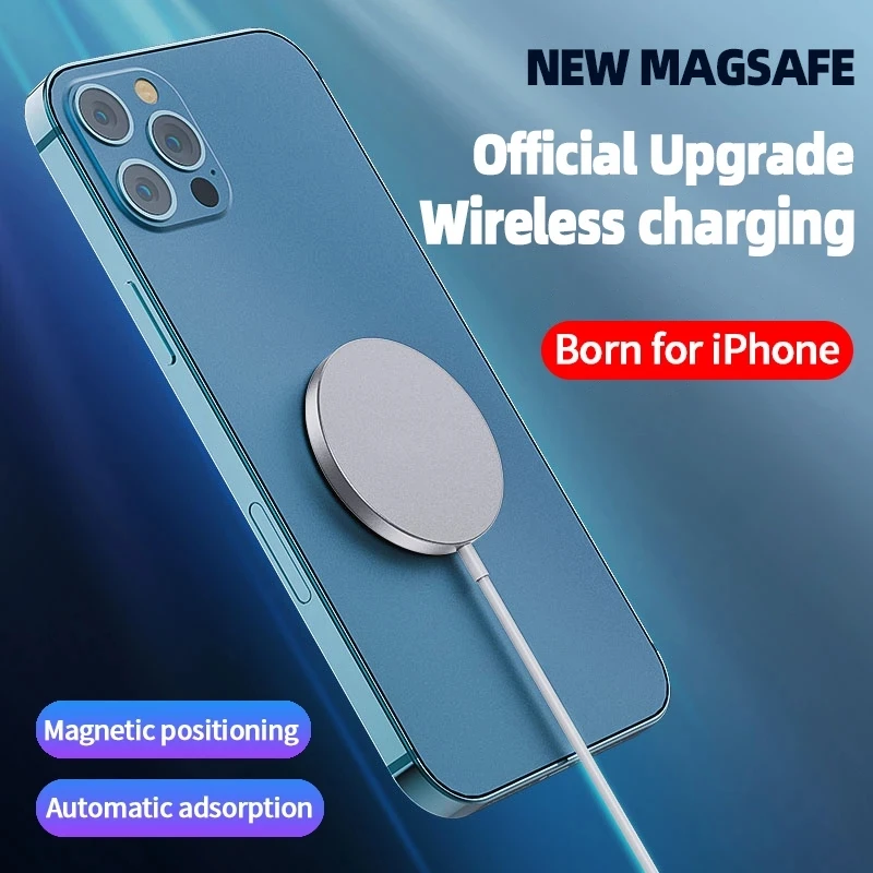 Беспроводное магнитное зарядное устройство для iPhone 12 15 Вт Быстрое беспроводное HuaWei