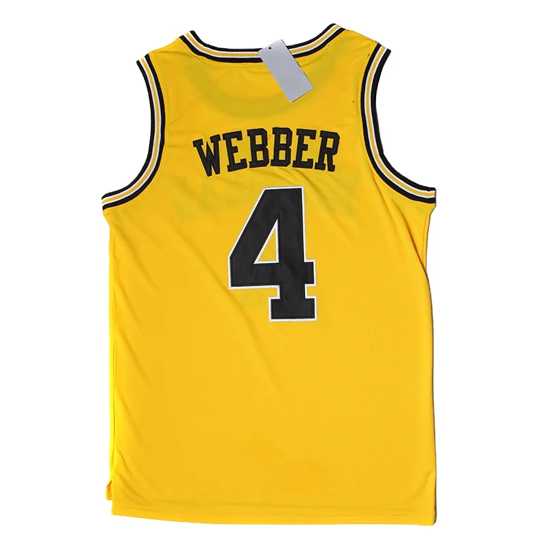 Дизайнерская форма желтого цвета для баскетбола колледжа