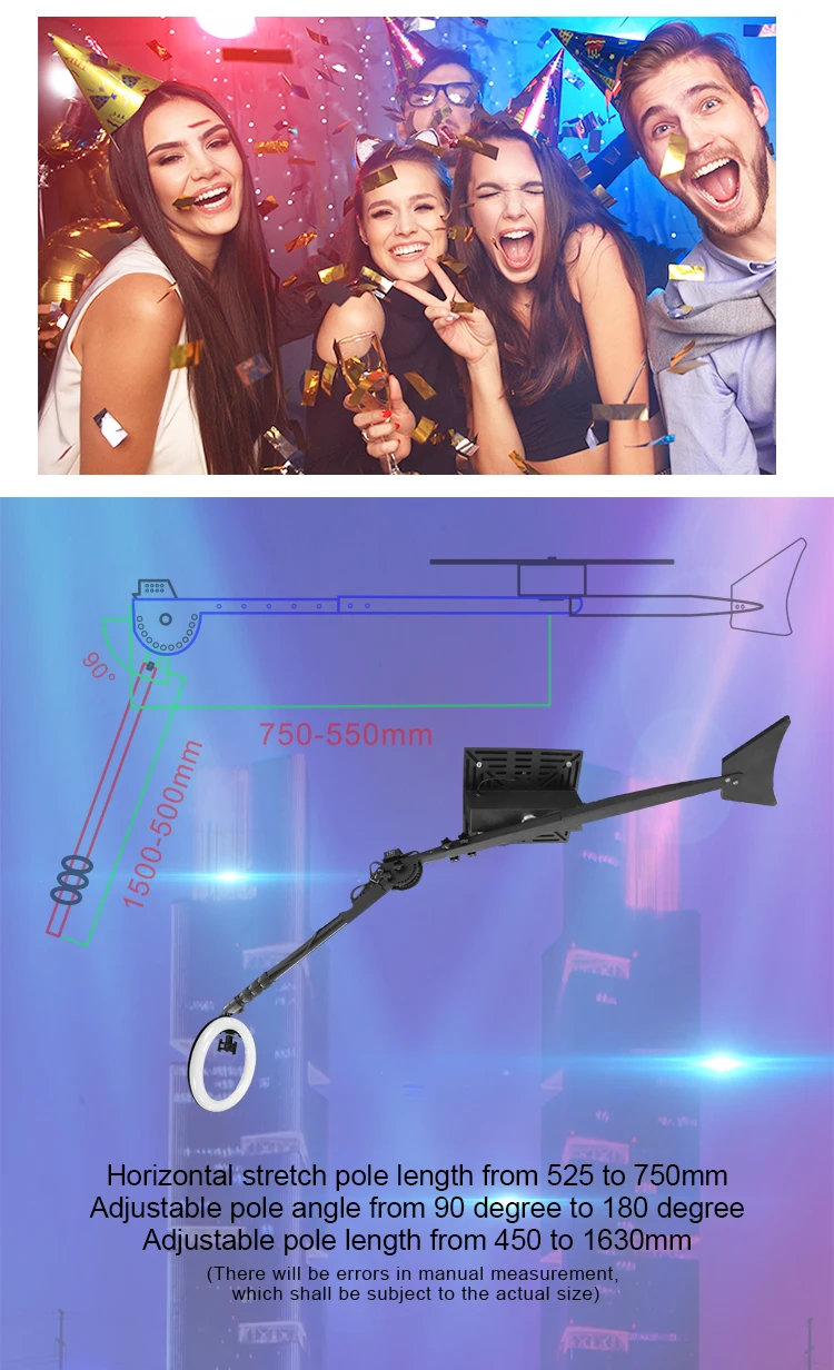 photo booth factory lcd 360 photobooth overhead video spinner support phone