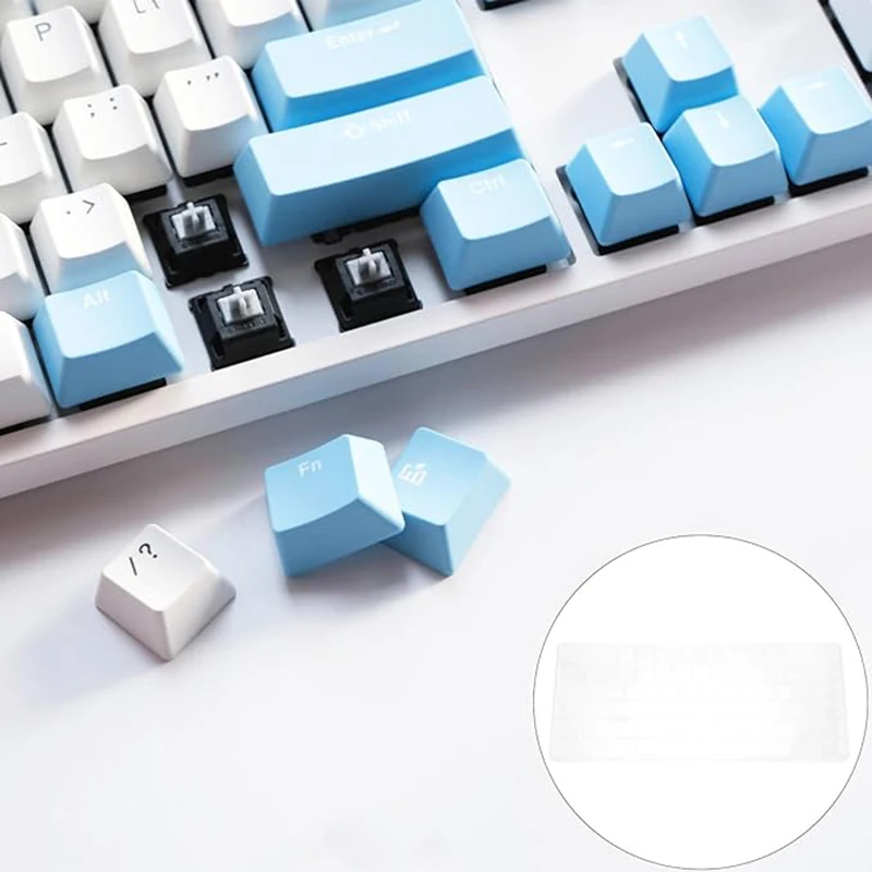 Gaming Mechanical Keyboard Storage Box Corrugated  Folding Keycap Packaging Box Transparent  Keyboard Caps Holder