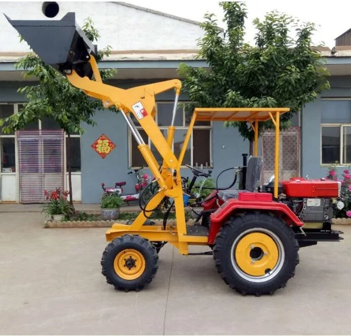 Tractor front mounted bucket and fork   Tractor with front loading