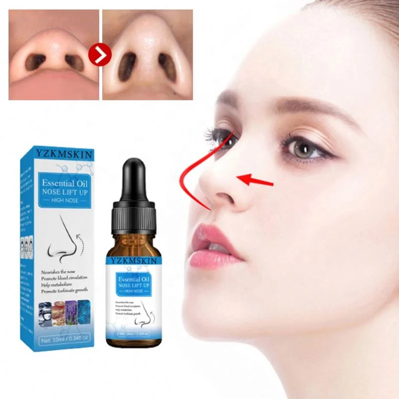 10ml Nose Lift Up Essential Oil Heighten Rhinoplasty Private Label Pure Natural Care Thin Smaller Nose Serum Nose Lift Up Oil