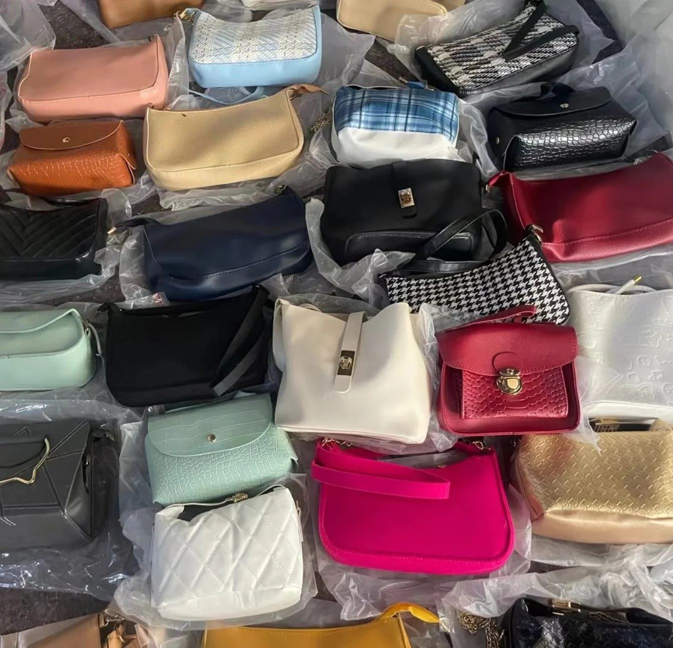 AA+ Cheap used bags bales for women shoulder bag bales cheapest hand bags in bulk