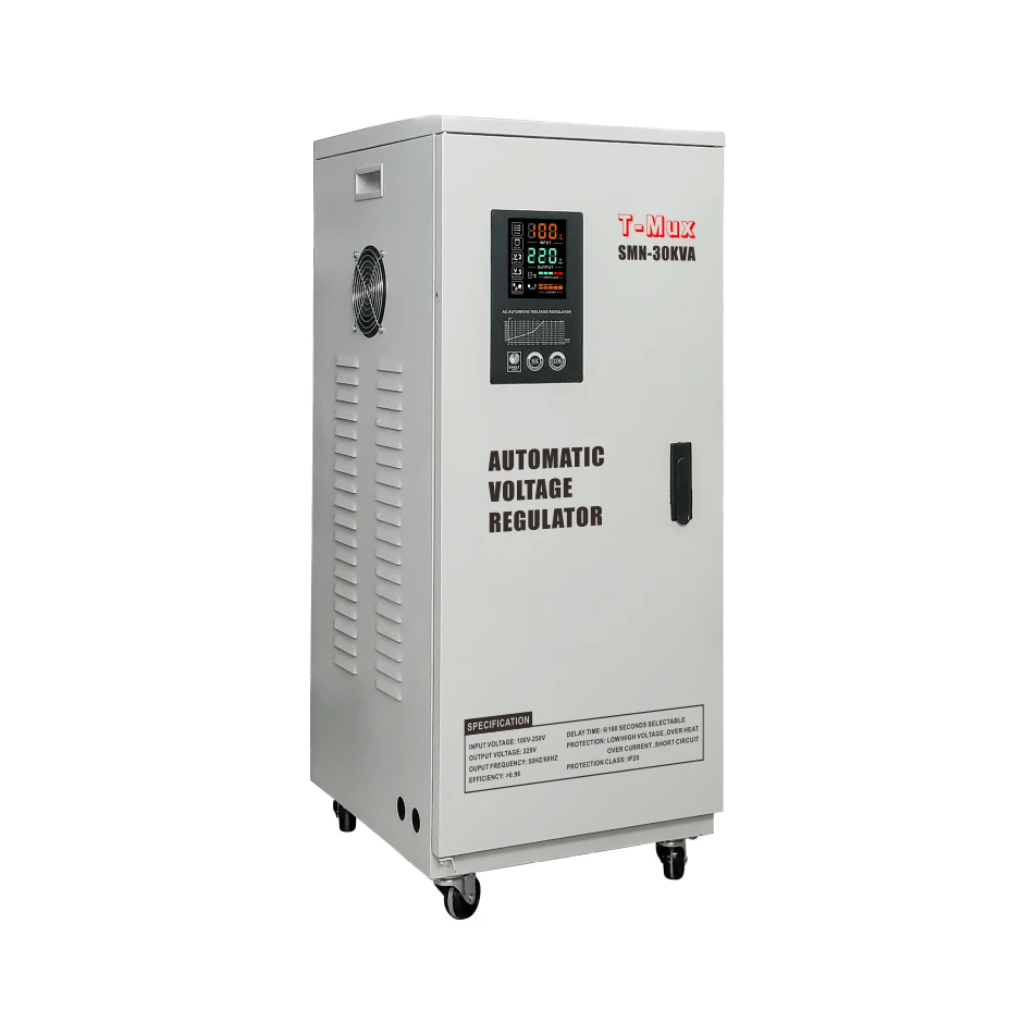 CE Approved SMN-30KVA SVC Single Phase Servo Motor Control 24KW AC Automatic Voltage Stabilizer/Regulator