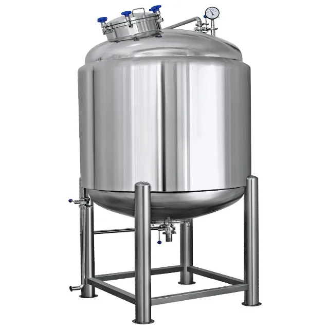 Stainless steel fixed sealed storage tank, liquid cosmetics storage tank