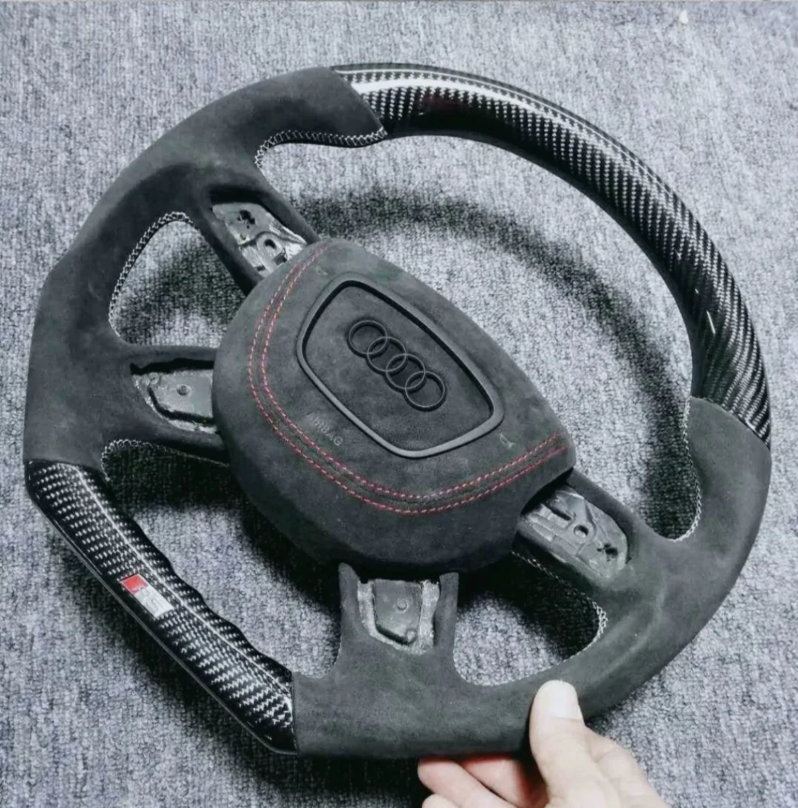 S3 S4 S5 S6 RS3 RS5 RS6 Carbon Fiber Steering Wheel For AUDI A3 A5 A6