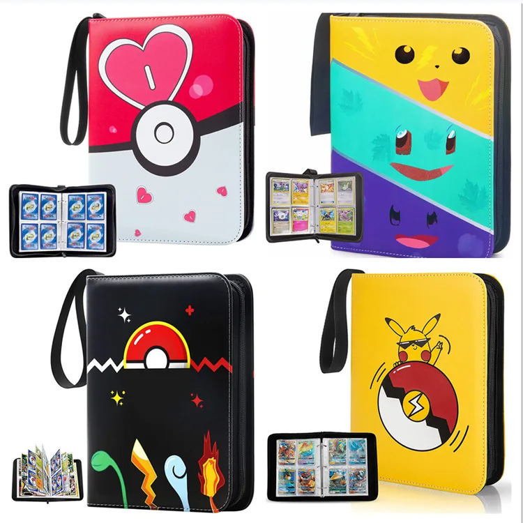 Держатель для карт Pokemoned папка игровых альбом Ka waii piKa chu с 50 премиальными 4-карманными листами удерживает 400
