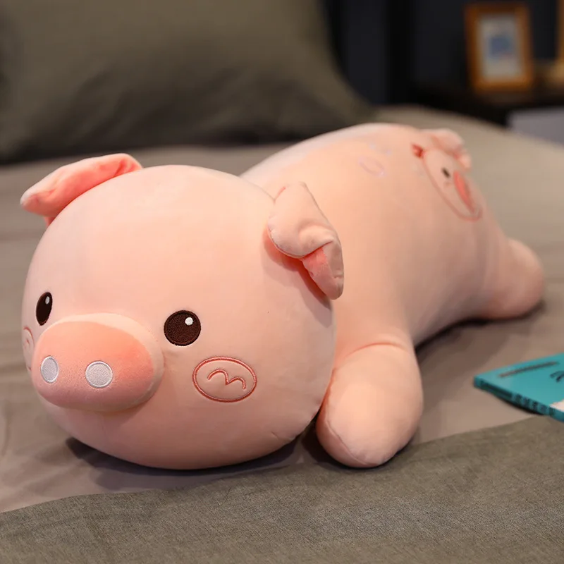 A variety of cute bubble pig plush toys stuffed with soft neck pillows Fun plush gifts for children
