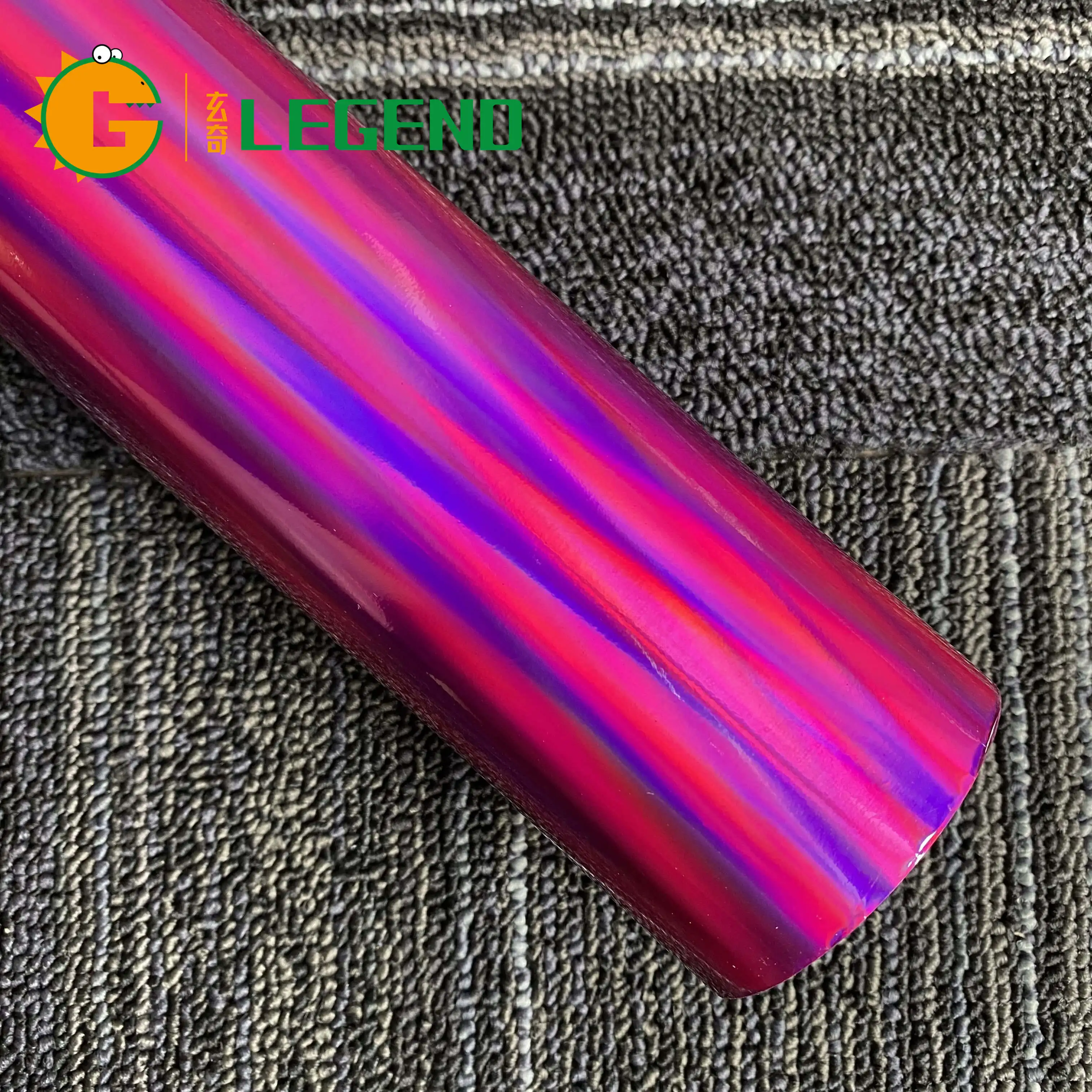 Rainbow Laser Metal Hot stamping foil fishing lure foil Pink Light change paper