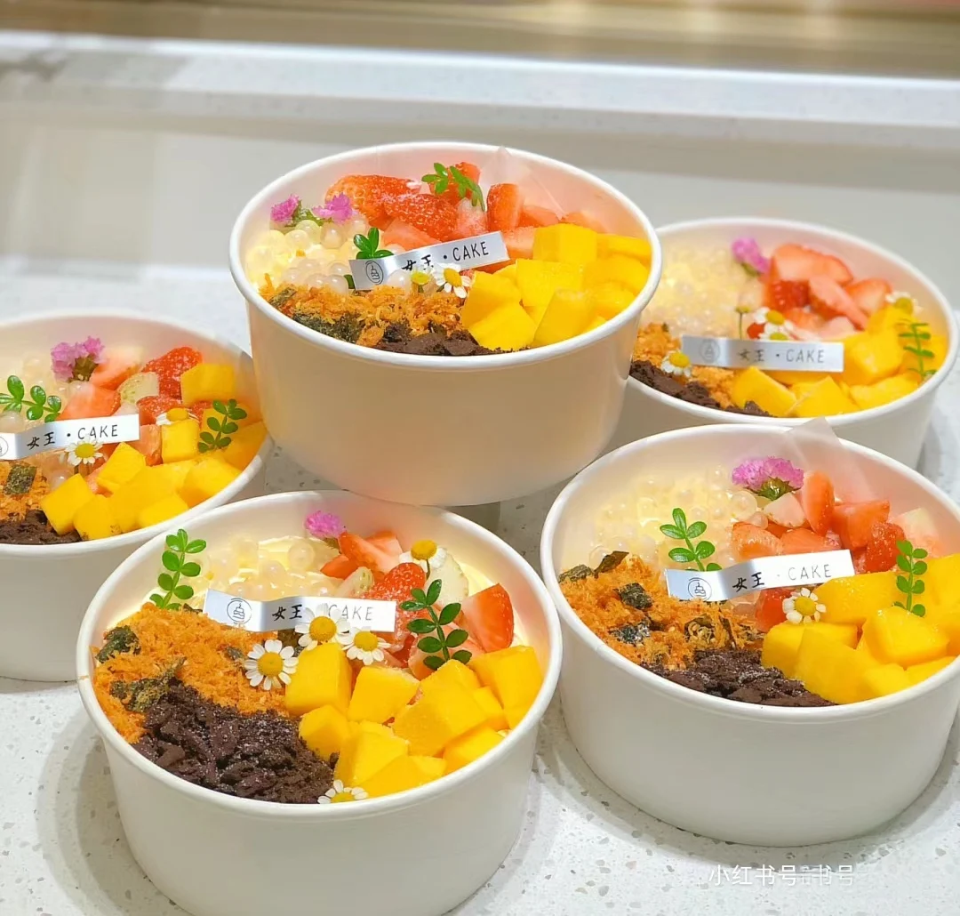 Printed paper lunch bowls disposable 1300ml soup bowls food kraft paper salad bowls with lid