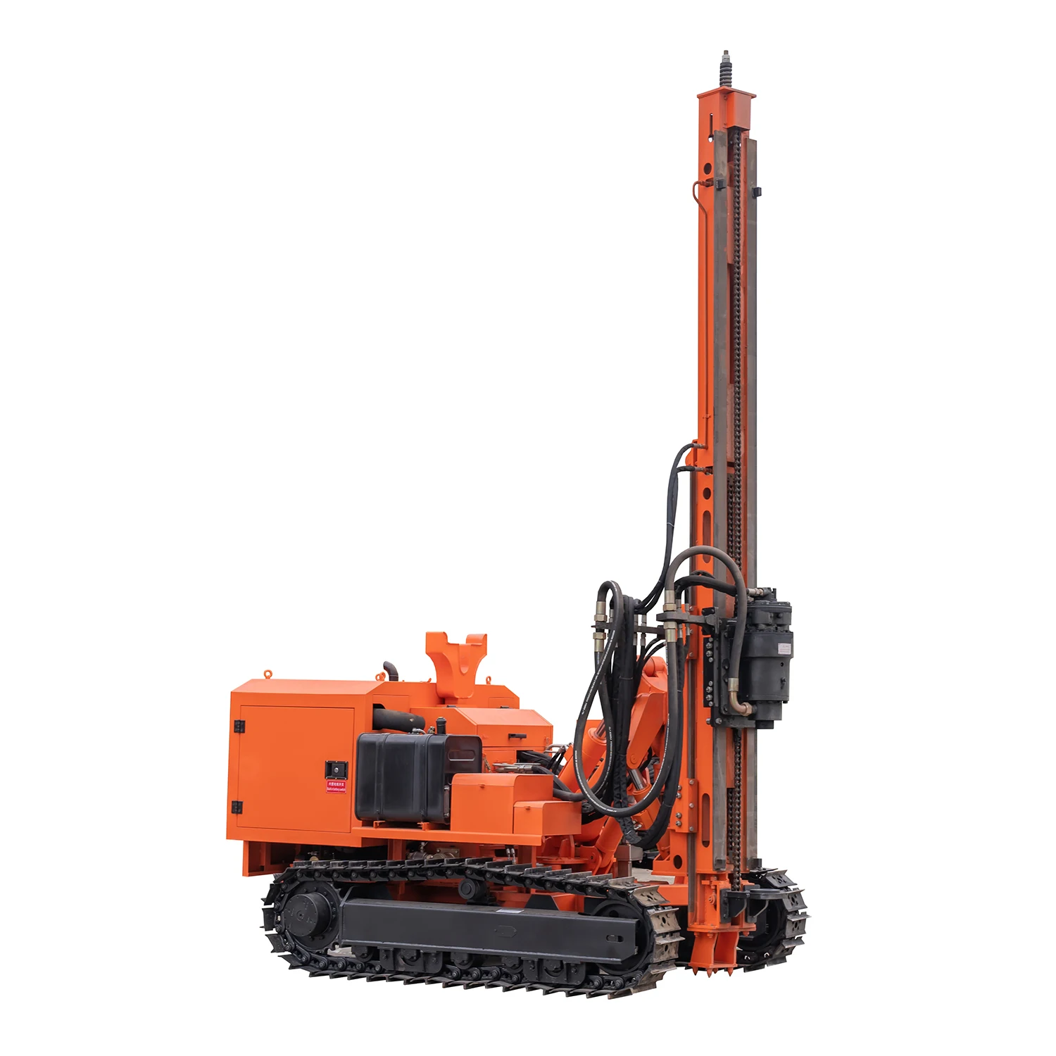 solar ground screw post install drill rigs pile driver