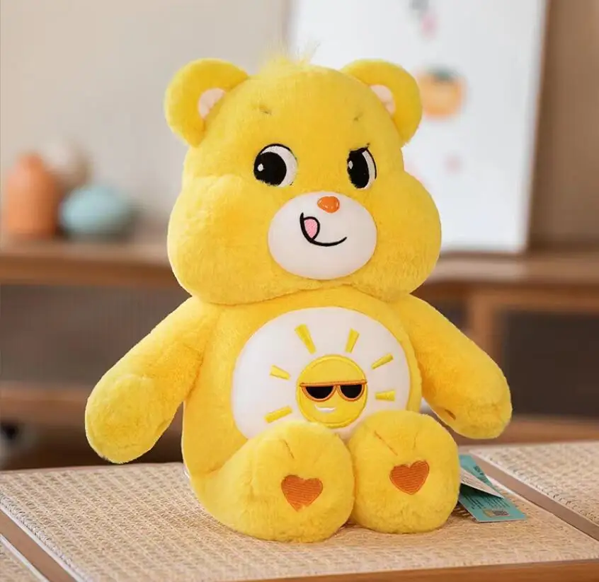 XUX 48cm Cute Rainbow Teddy Bear Plush Soft PP Cotton Stuffed Plush Bear Pillow Toy Festival Gift
