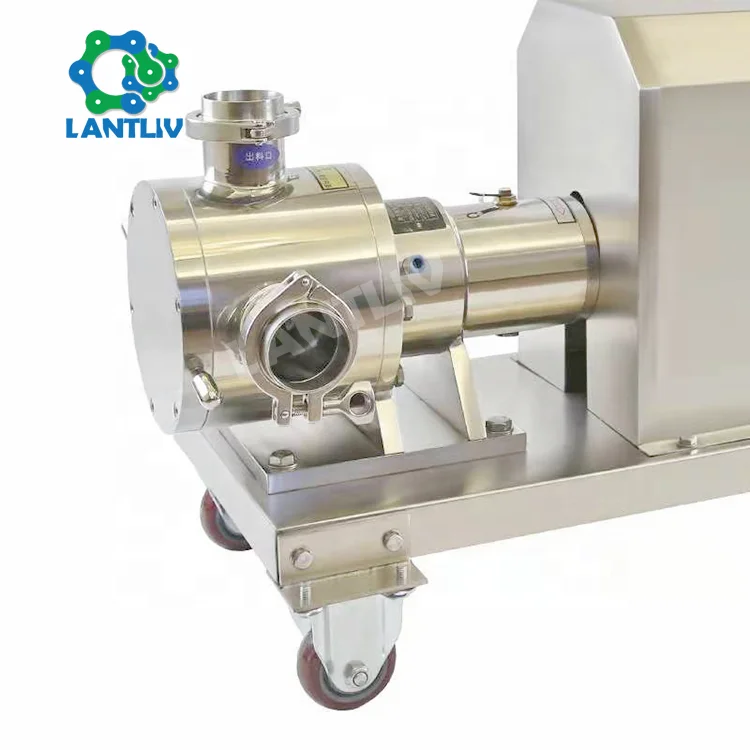Horizontal Low Shear Transfer Feeding Food Grade Pump Stainless Steel Super Low Shearing Grinding Sanitary Sine Pump
