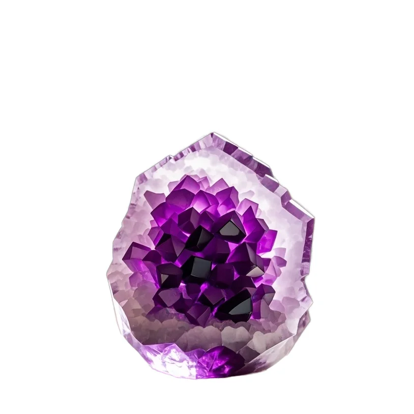 Wholesale Natural Quartz Crystal Feng Shui Style Spiritual Healing Decor Raw Amethyst Cluster Geode Stone Crafts Engraving