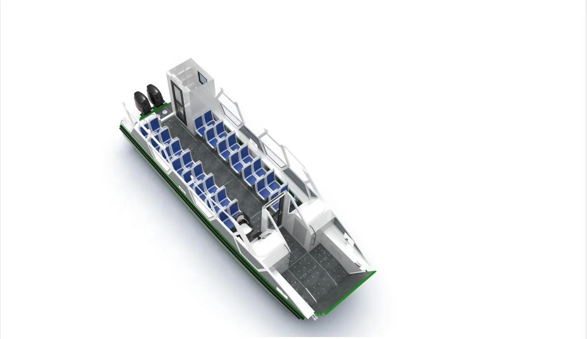 30 passengers 11m aluminum hydrofoil assisted power catamaran water boat passenger ship for sale