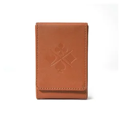 Custom Card Holder Genuine Leather PU Poker Holder Playing Card Case