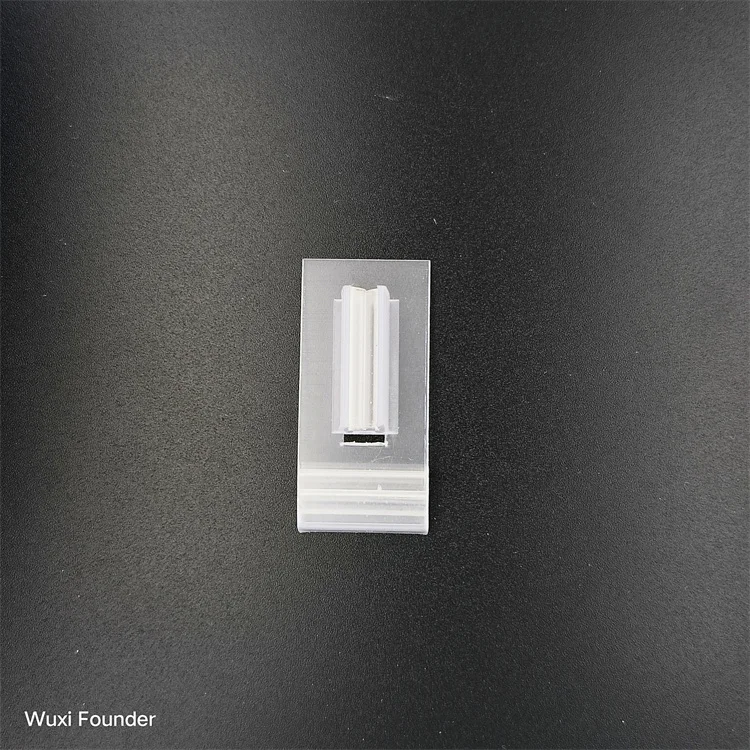 Transparent custom color pvc soft tooth clip label holder label holder plastic data strip