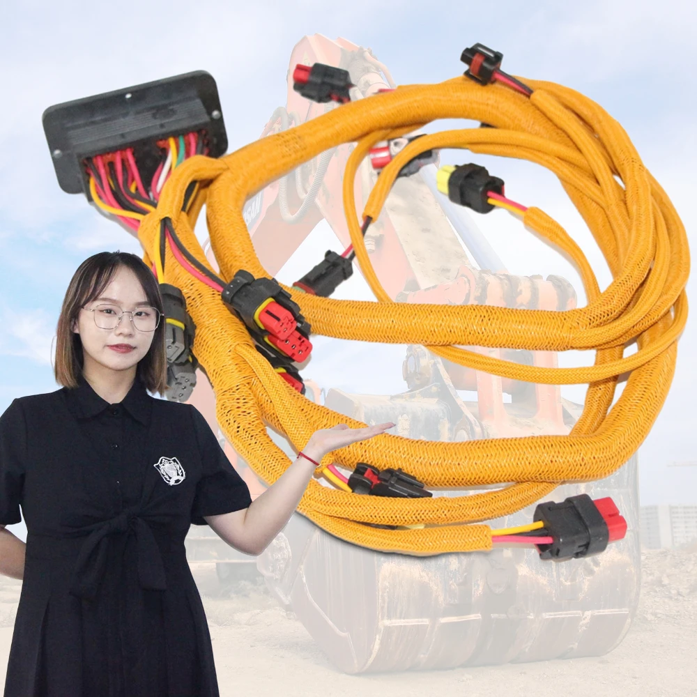 Excavator Mazo De Cables Injector Display Wiring Harness Engine Wire Wiring Harness Assymbly For Hyundai Volvo Hitachi