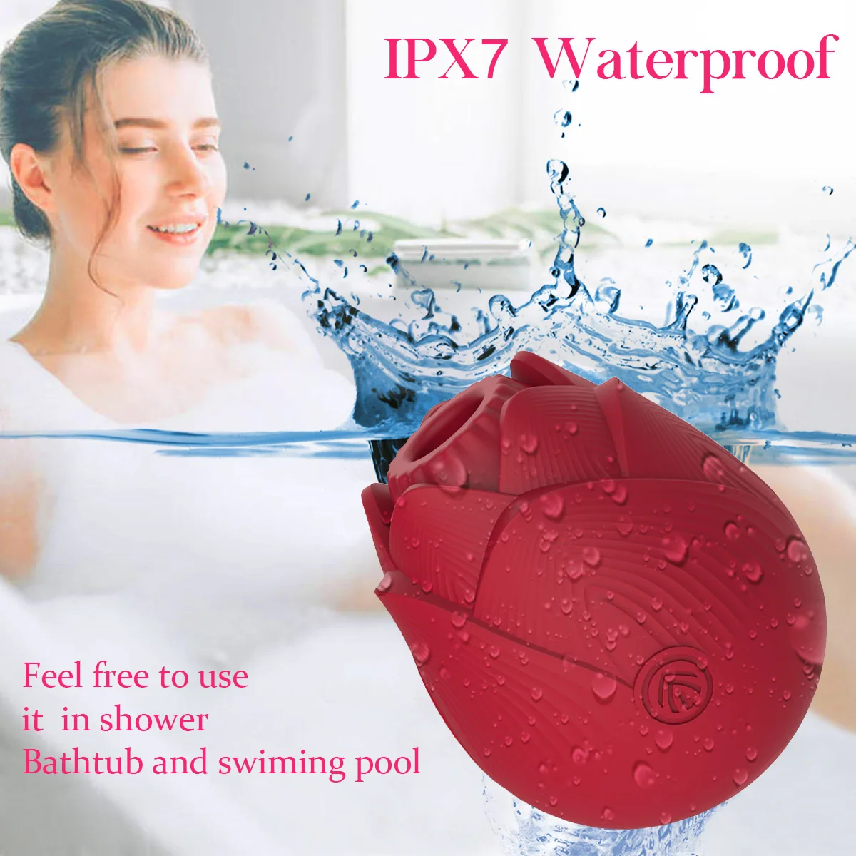 Good quality tongue adorime clitoral sucking posture locking bulk sex toy shaped red rose sexual vibrator