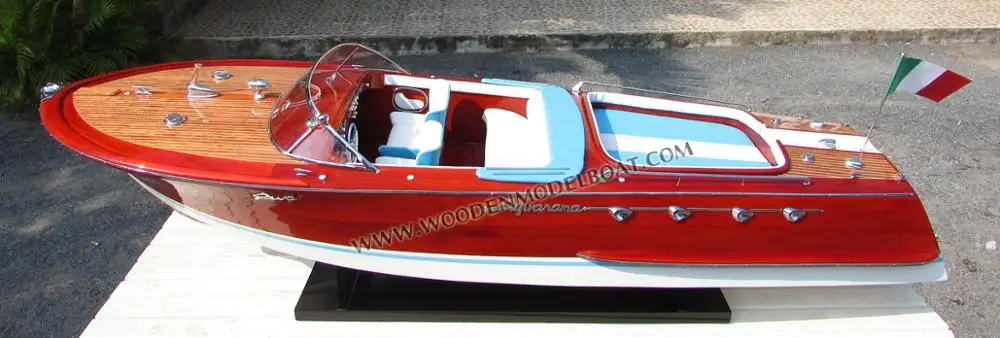 SUPER RIVA LAMBORGHININ WOODEN MODEL BOATS_ WOODEN HANDICRAFT MODEL BOAT MADE IN VIETNAM FAST DELIVERY