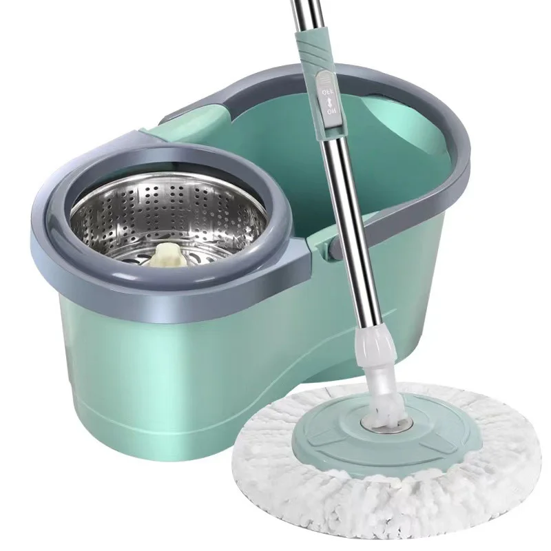 Home Mops Cleaning Floor Supplies Spin Magic Mop 360 Turbo Microfibre Mop and Bucket Set for Household Clear Easy Wring