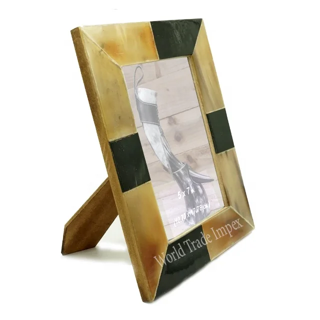 
Trending picture photo frame natural buffalo horn photo frame 