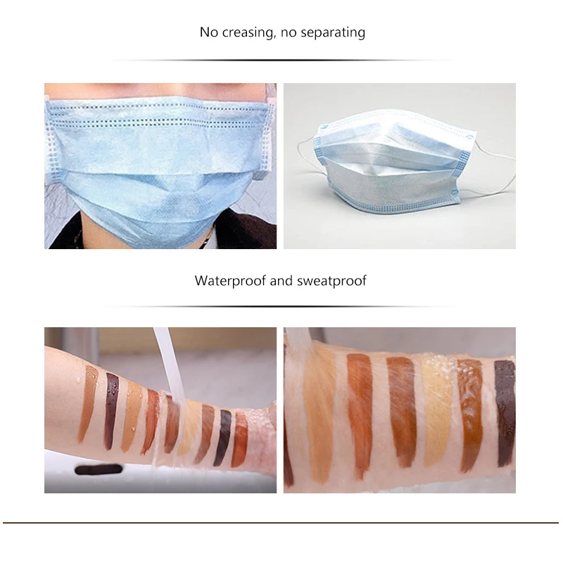 Custom white black skin foundation full coverage foundations makeup durable waterproof cream liquid foundation