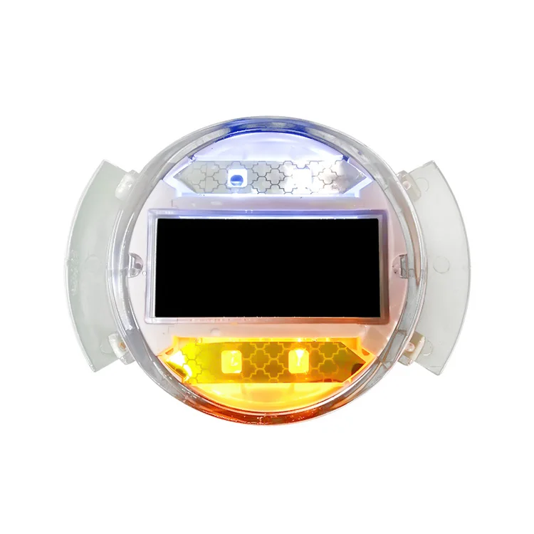 High Quality Indicator light 360 degree round Polycarbonate mini Solar Road Stud solar marker solar marker