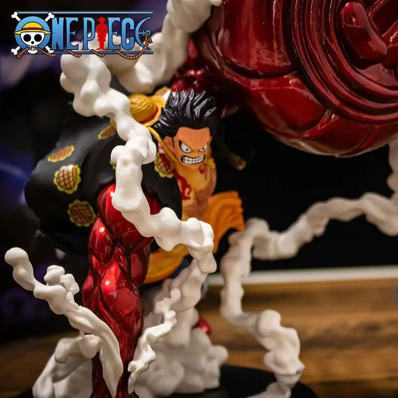 Новая модель японского аниме One Piece фигурка оверсайз Luffy Gear 4 Косплей ПВХ фигурки героев соломенная