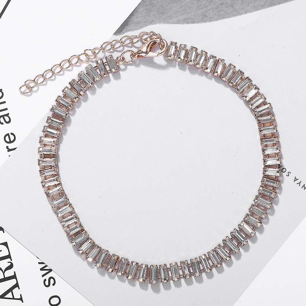 
23587 Dvacaman Full Diamond Bangle Stainless Steel Colorful Rhinestone Eye Bracelets For Women Jewelry 