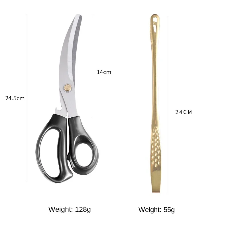 The Best Quality Meat Metal Tongs 304  Stainless Steel Tongs Kitchen Accessories