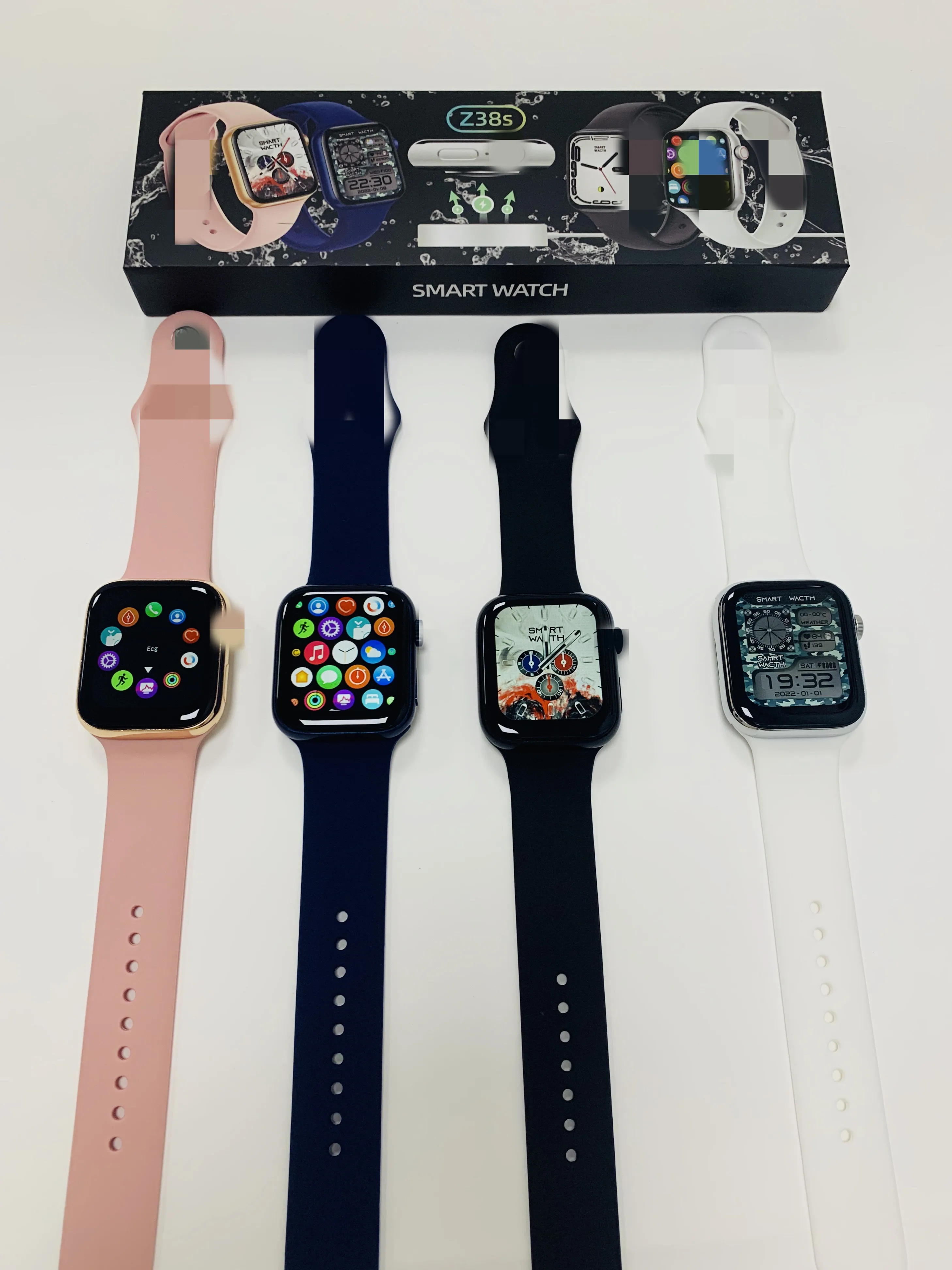 New Arrival Z38S Waterproof Smart Watch 1.75inch Screen Fitpro Heart Rate reloj inteligente Watch 7 wireless charging