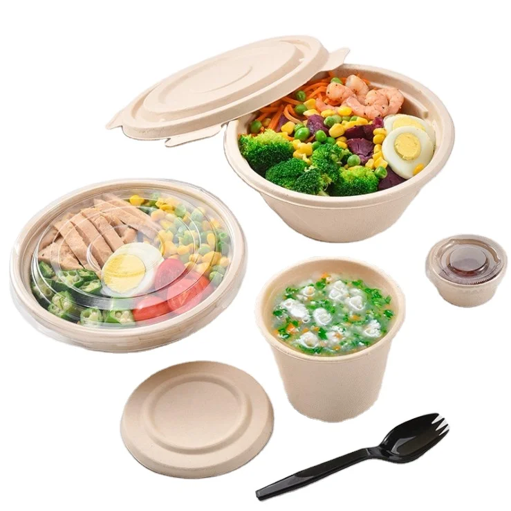 Disposable bowl thickening environmental protection round packing box