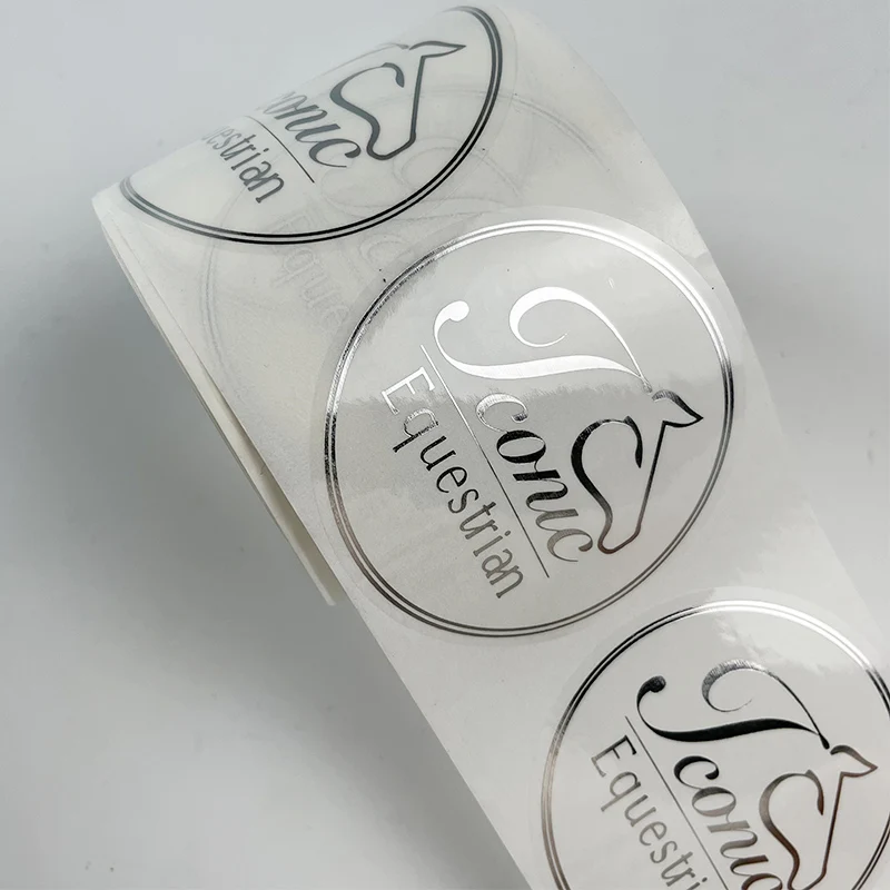 Custom Brand Promotion Printable Lipstick Gold Foil Label Sticker Transparent Die Cut Logo Waterproof Clear Vinyl Sticker