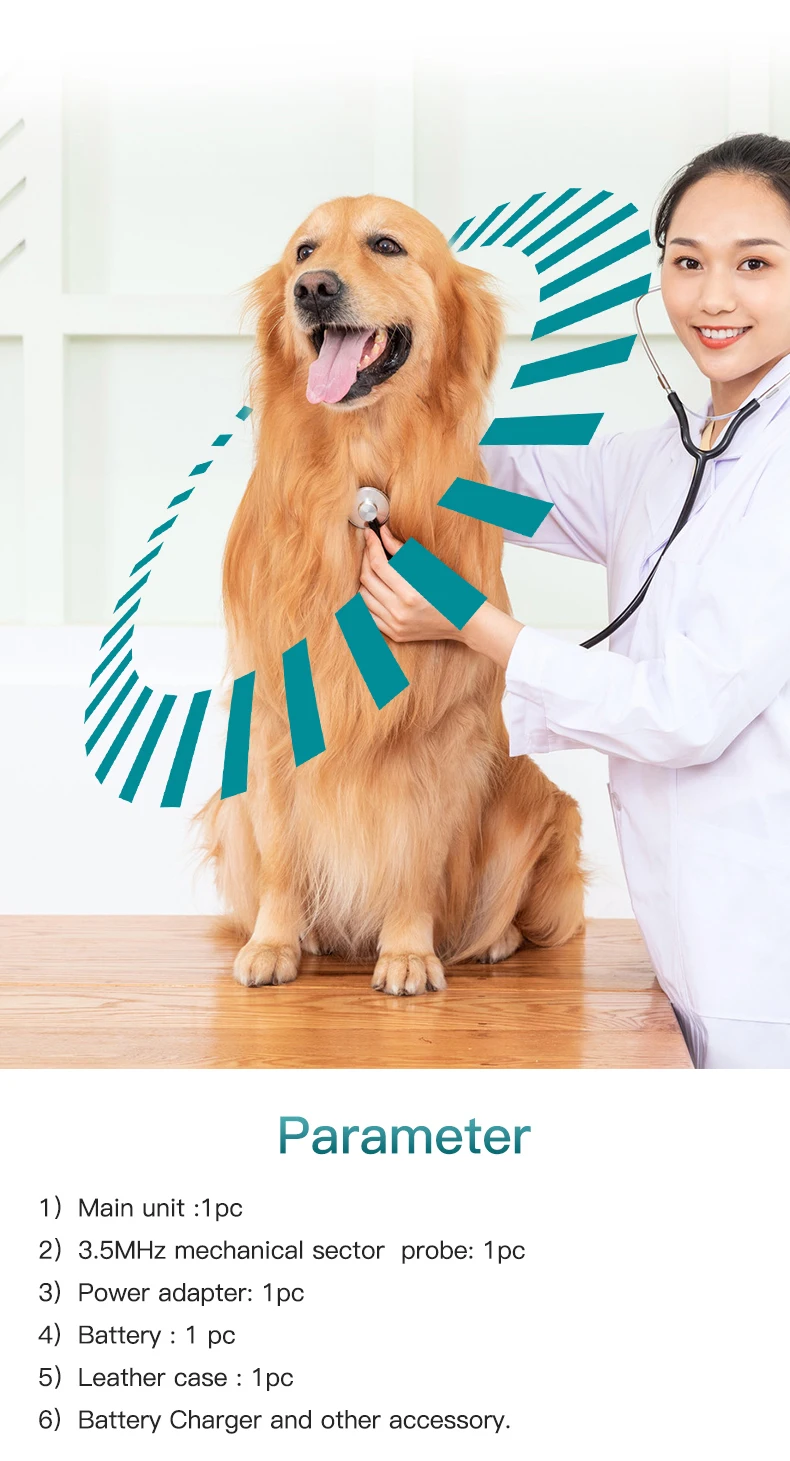 CE certificate Veterinary portable ultrasound scanner Portable Full Digital animal ultrasound machine