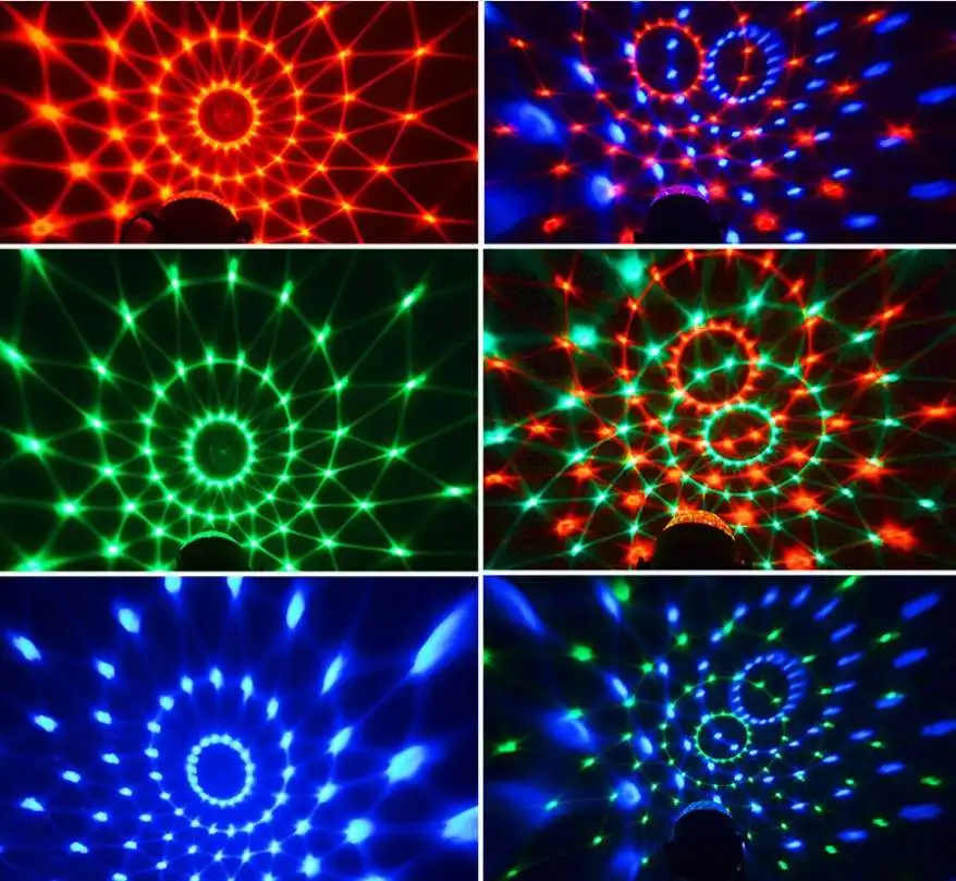 DJ Disco Ball Disco Lights, RGB LED Magic Ball Sound Control Disco Stage Light for Home Room Parties Kids Birthday Wedding Show