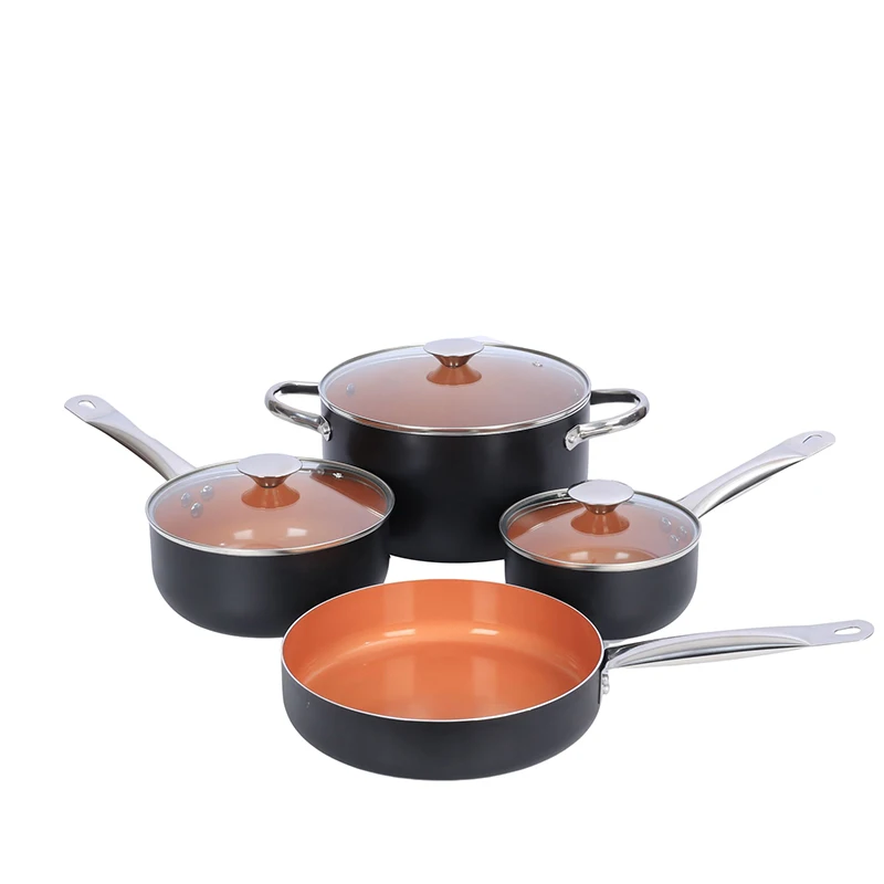 High Quality Aluminum Ceramic Non-stick Cookware Sets Kitchen milk Pan