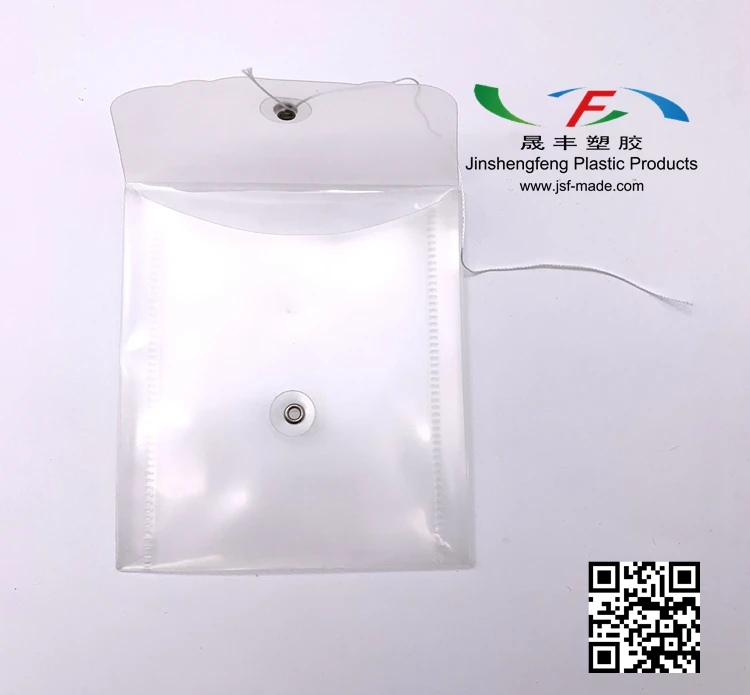 Mini Transparent Envelope Files with String Tie Clear Envelope Folder