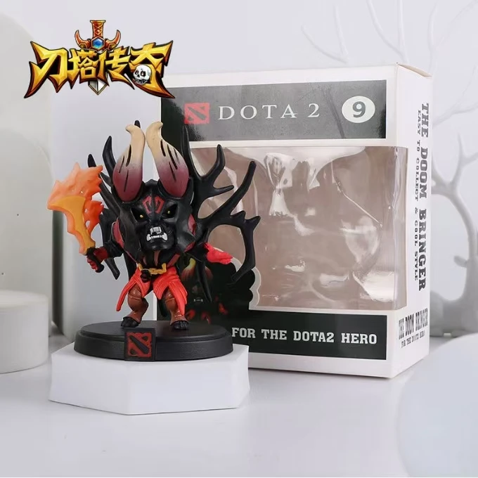 High Quality 12 Style Dota 2 Game Figure Tiny Pudge Doom Boxed Pvc Action Figures Collection Dota2 Toys for Fans Gift