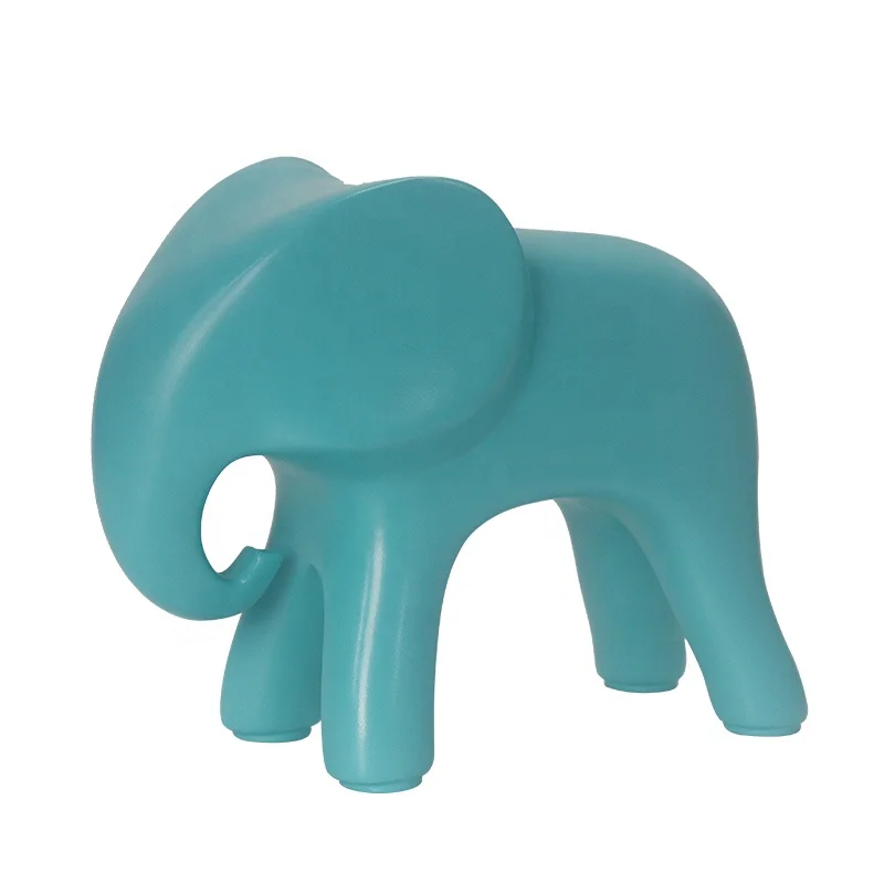 Creative Nordic modern Light Luxury Cute Animal Figurine resin sculpture Crafts Ornaments Home Decoration elephant Statue